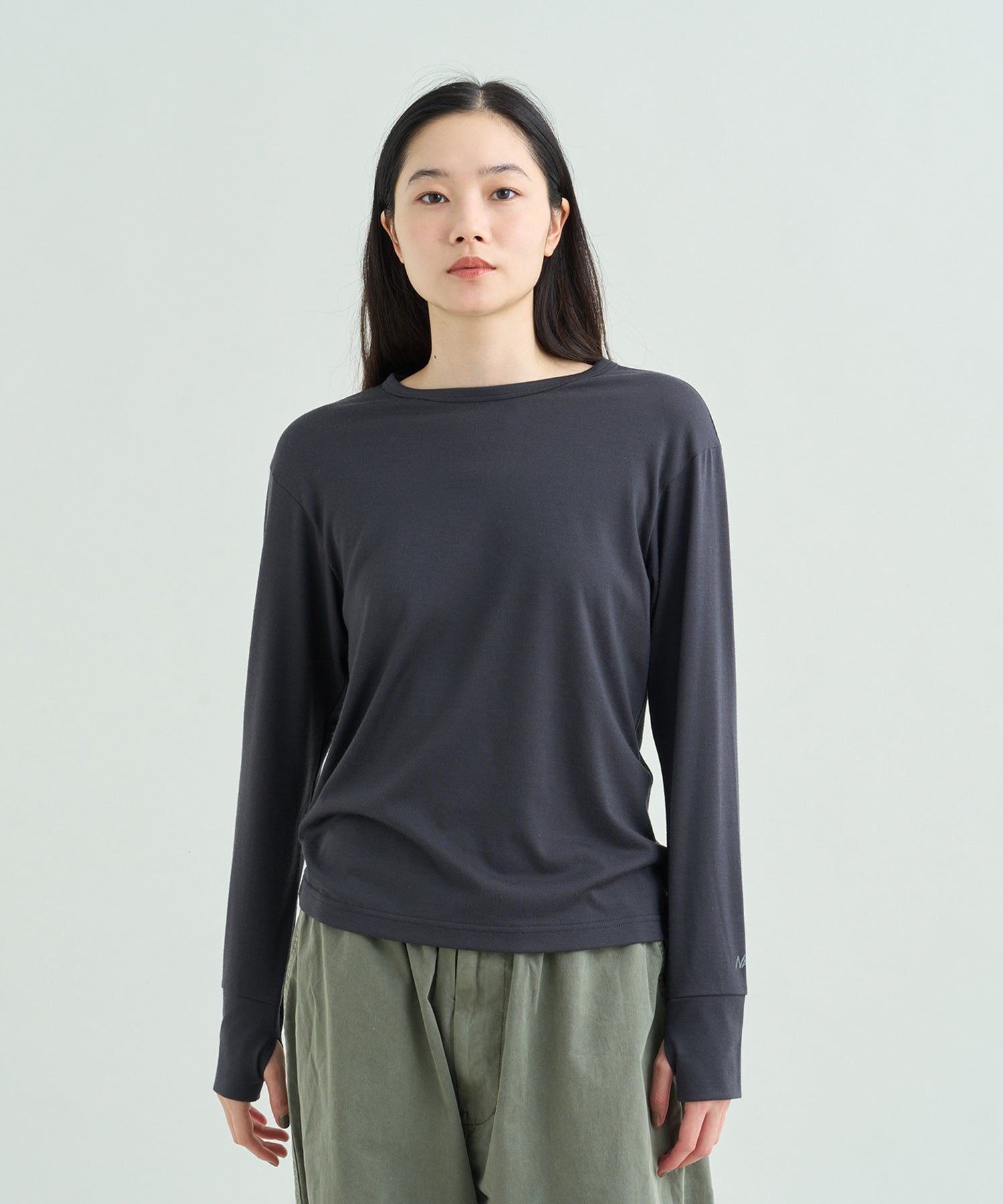 ウォッシャブルウール ロングスリーブTシャツ（ウィメンズ）
