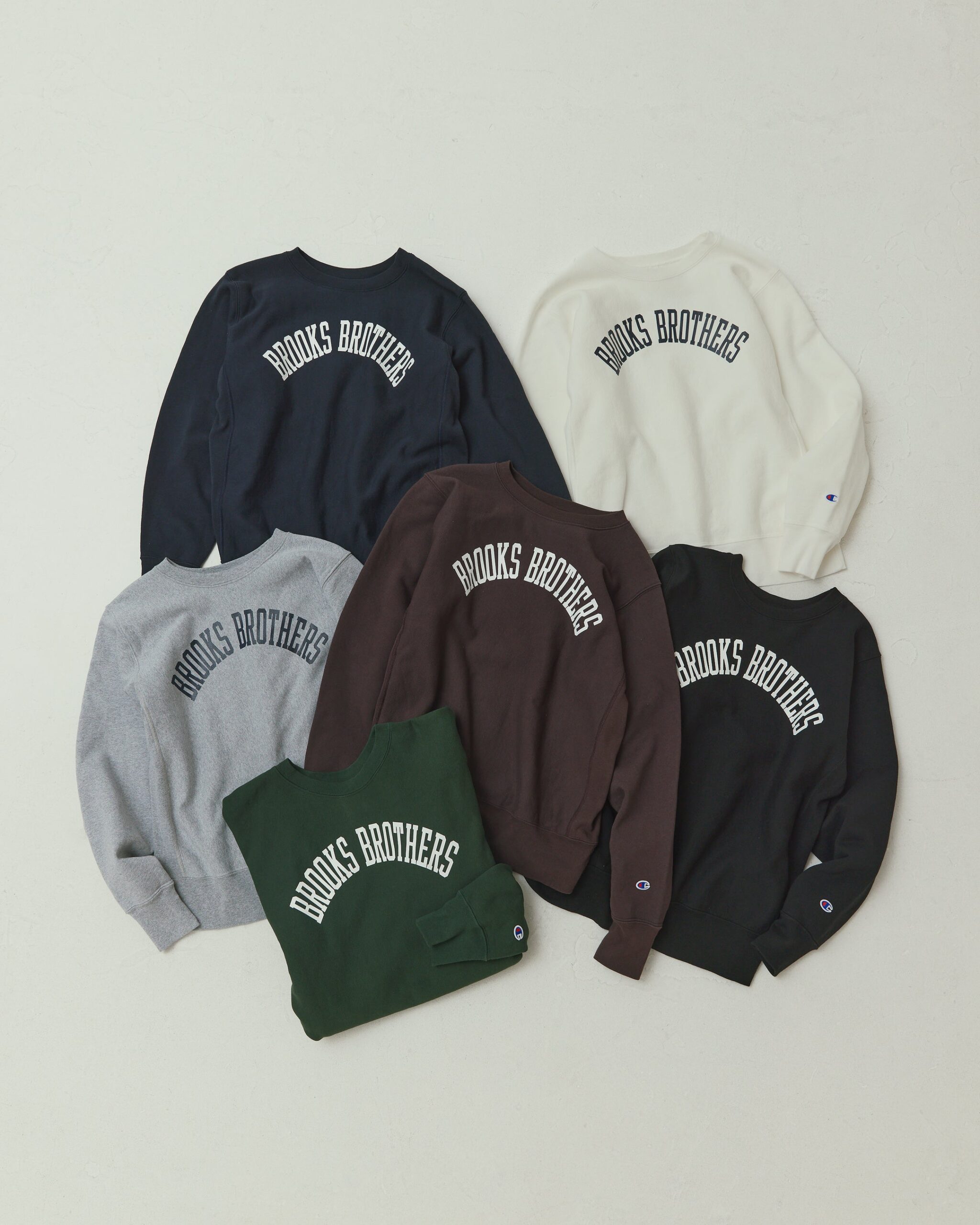 Champion × Brooks Brothers クルーネックスウェット