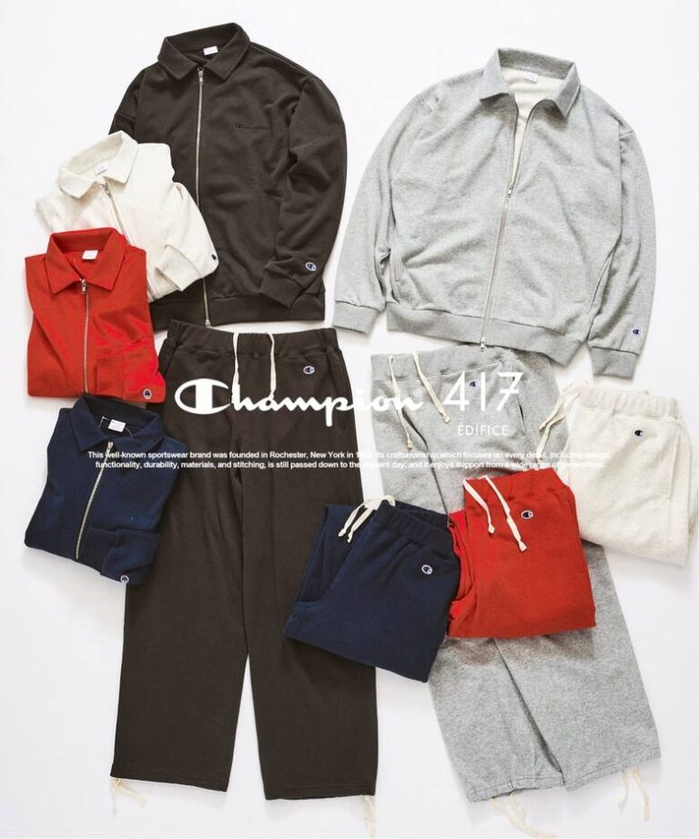 417 EDIFICE × Champion 26FW別注「ジップスウェットカーディガン」