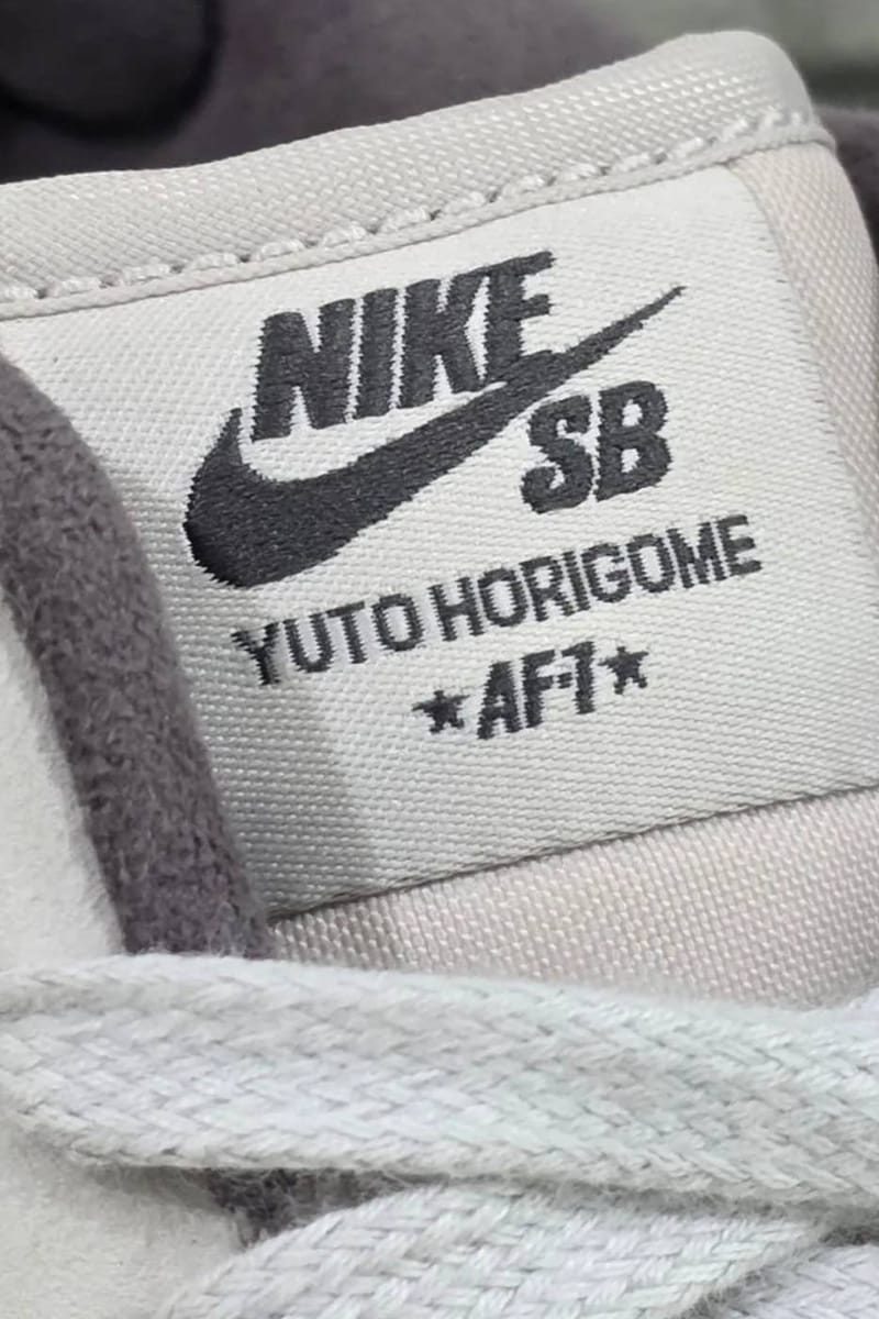 Nike SB Air Force 1 Low Yuto Horigome White Iron Grey