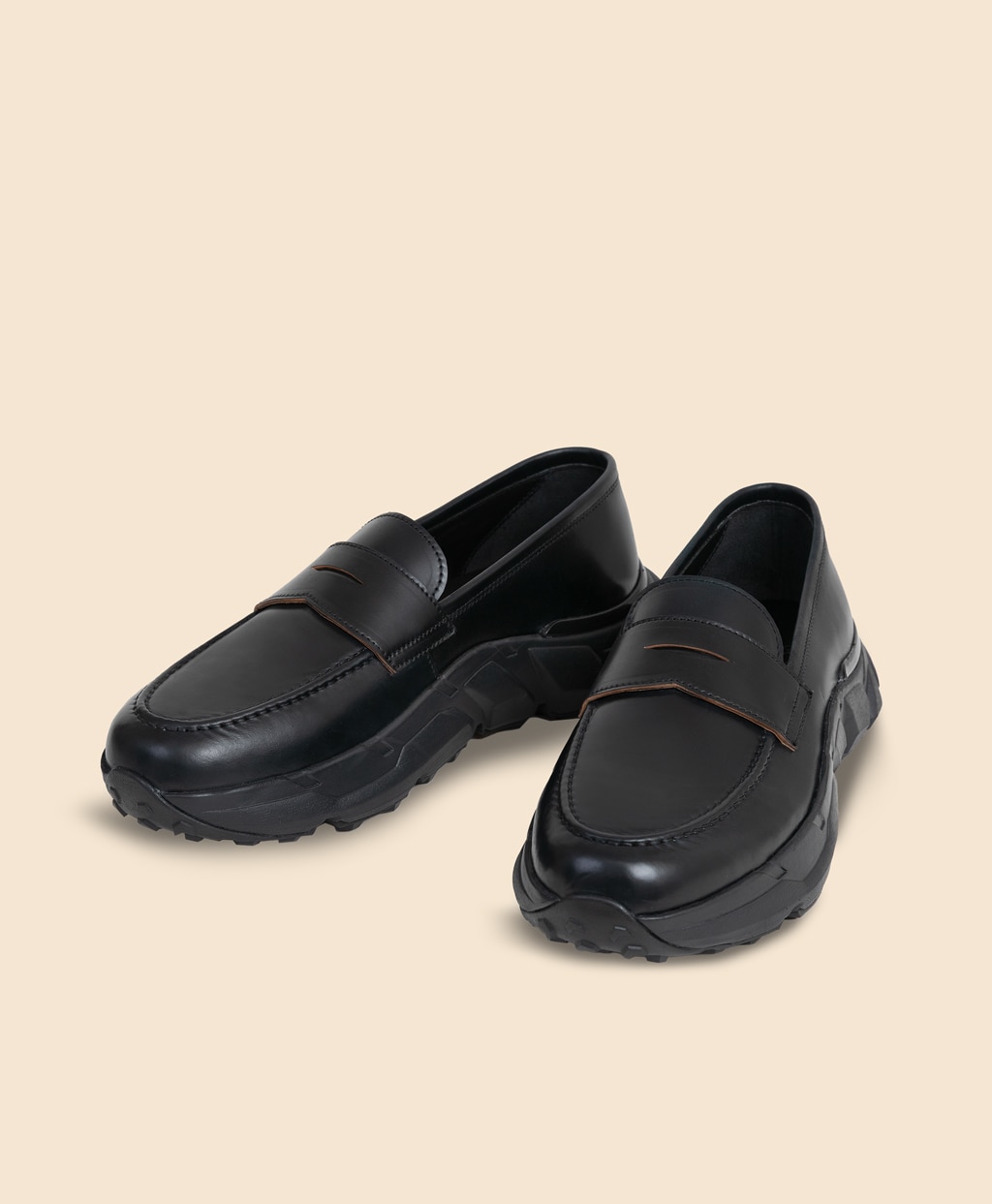 Brooks Brothers x NEEDLES シェルコードバン コインローファースニーカー