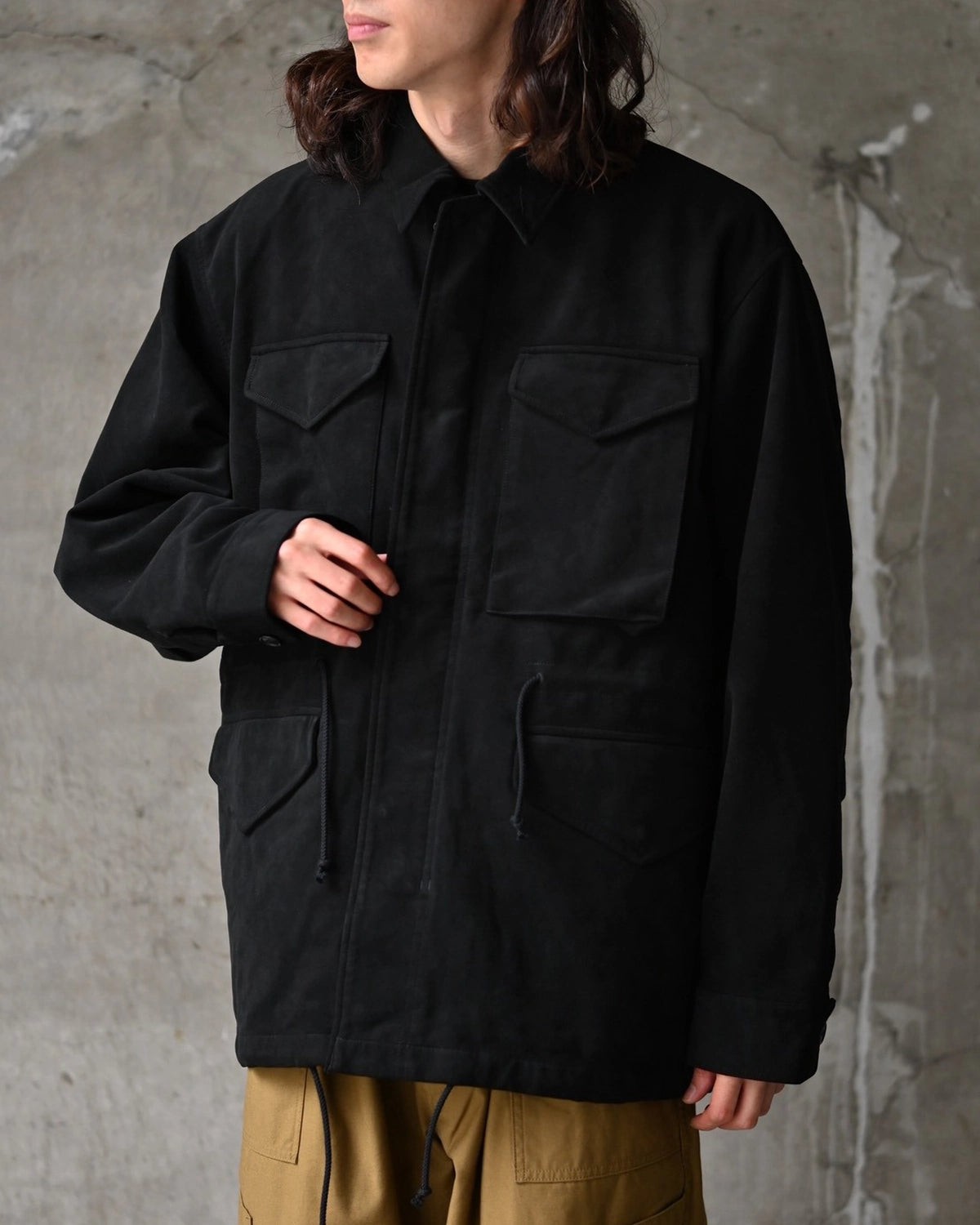 nanamica Synthetic Leather Field Jacket