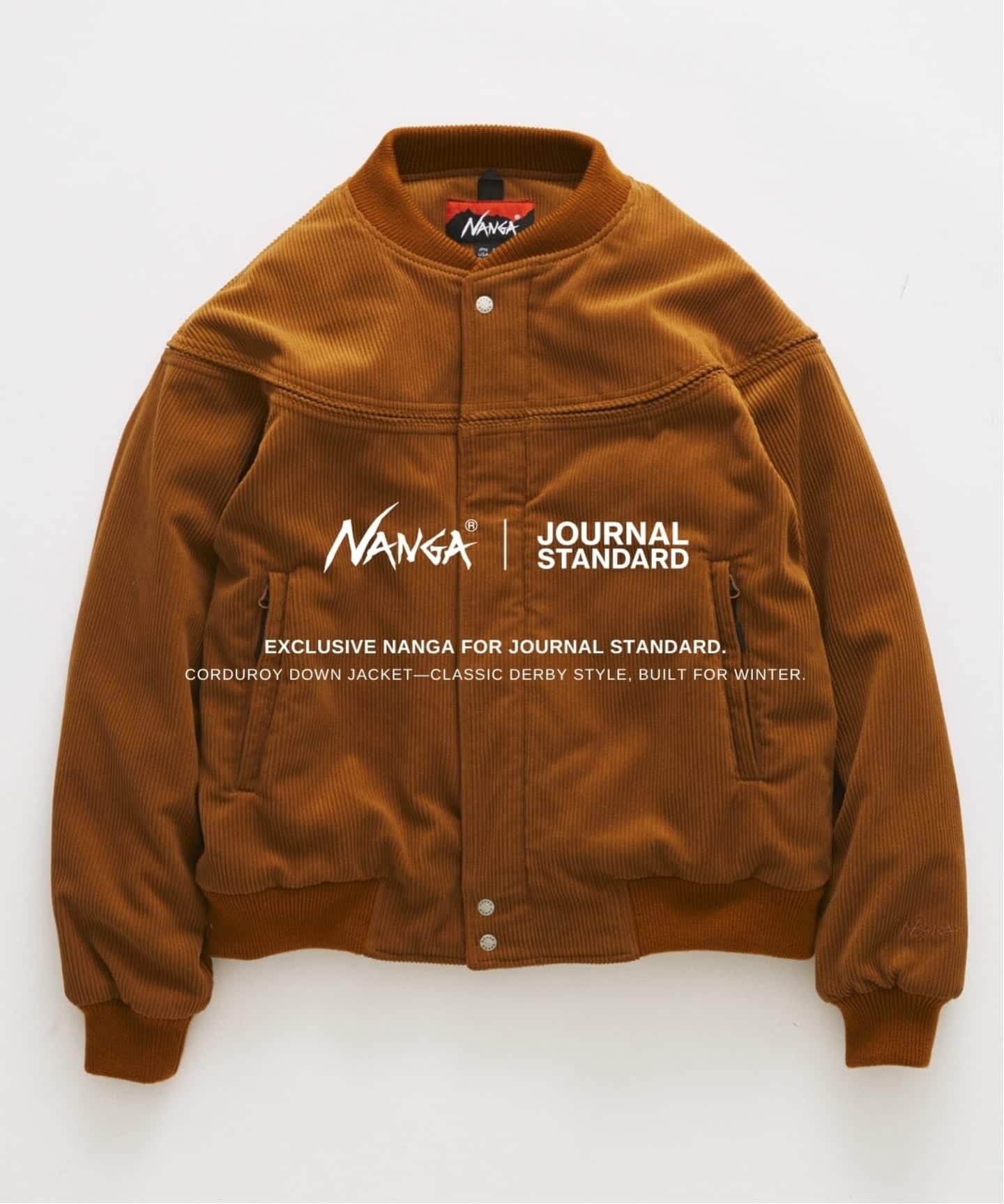 NANGA × JOURNAL STANDARD 別注 ヴィンテージ リッジ コーデュロイ ダウンジャケット