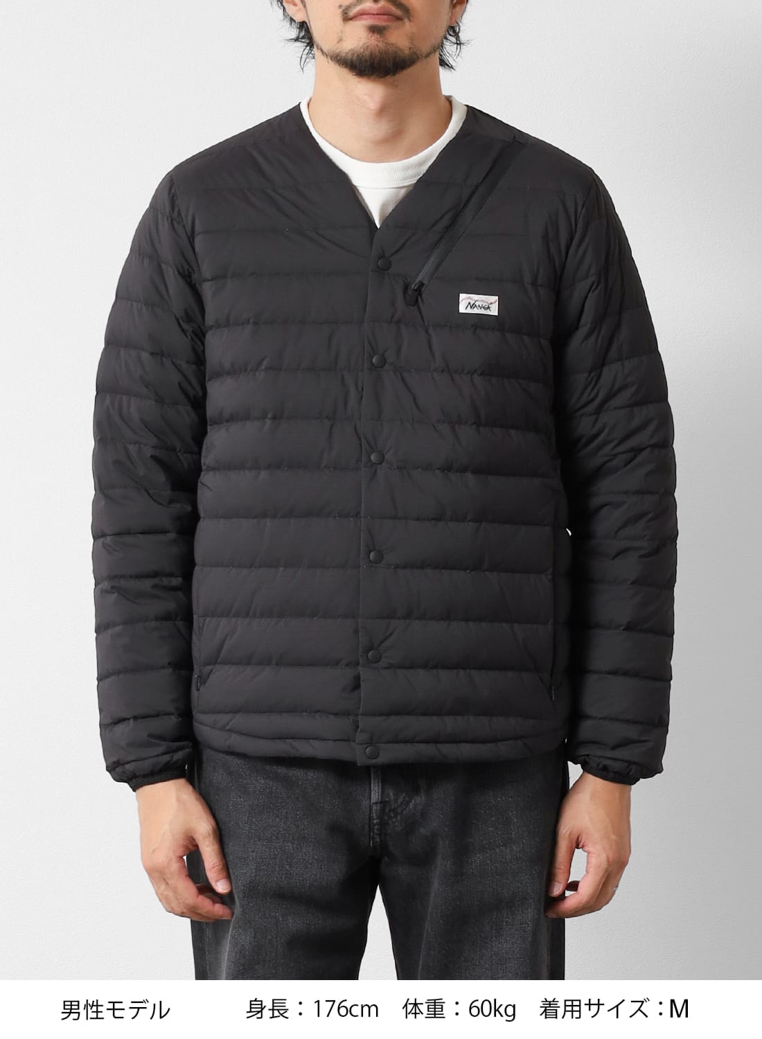 NANGA WHITE LABEL ダウンカーディガン