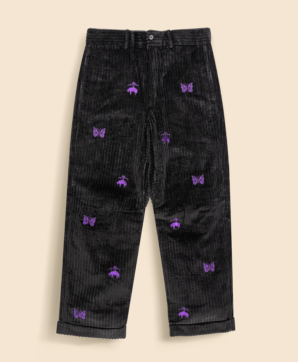Brooks Brothers x NEEDLES コットンコーデュロイ GFパピヨン ワイドトラウザーズ