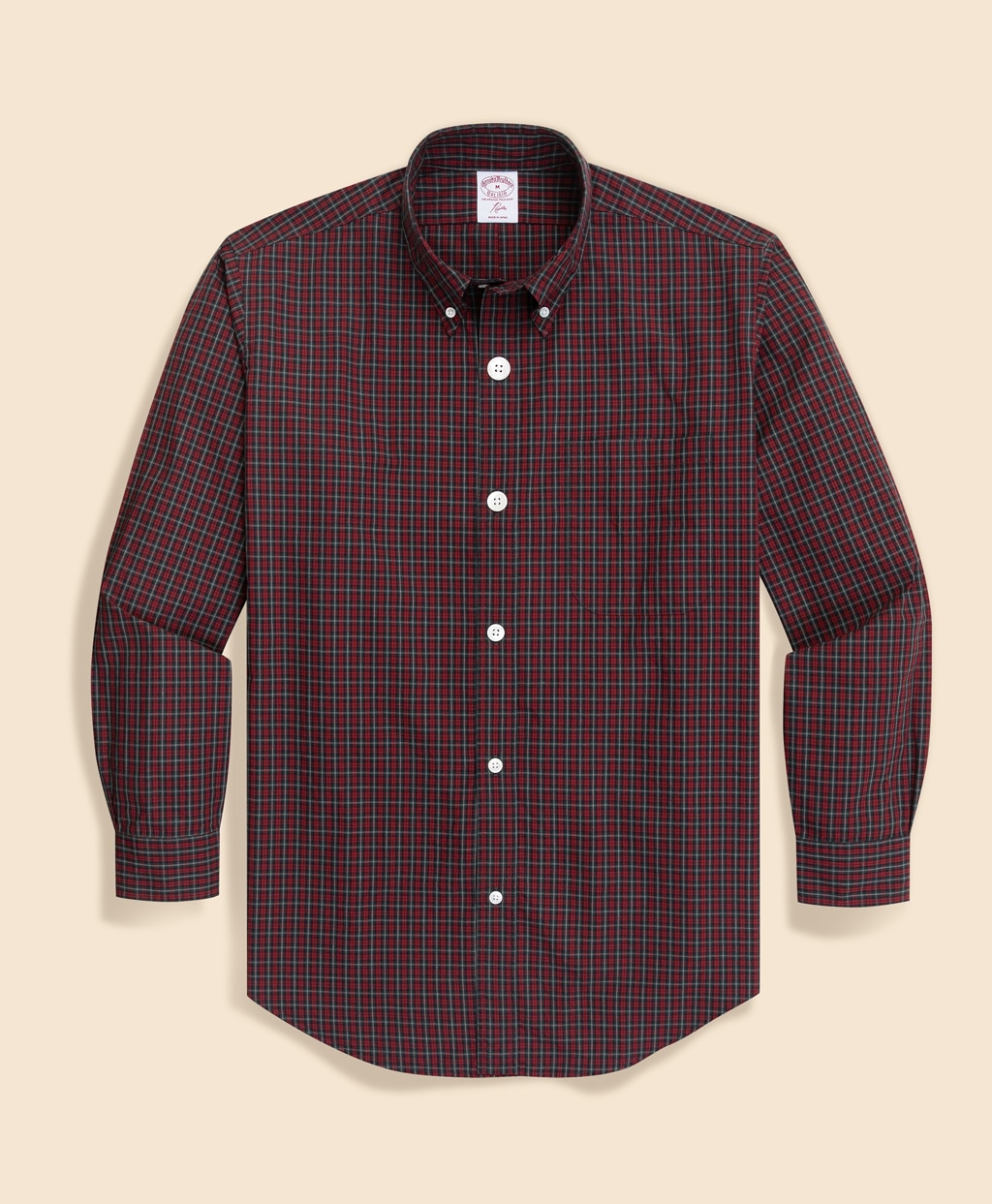 Brooks Brothers x NEEDLES コットンポプリン ミニタータンチェック ボタンダウンシャツ