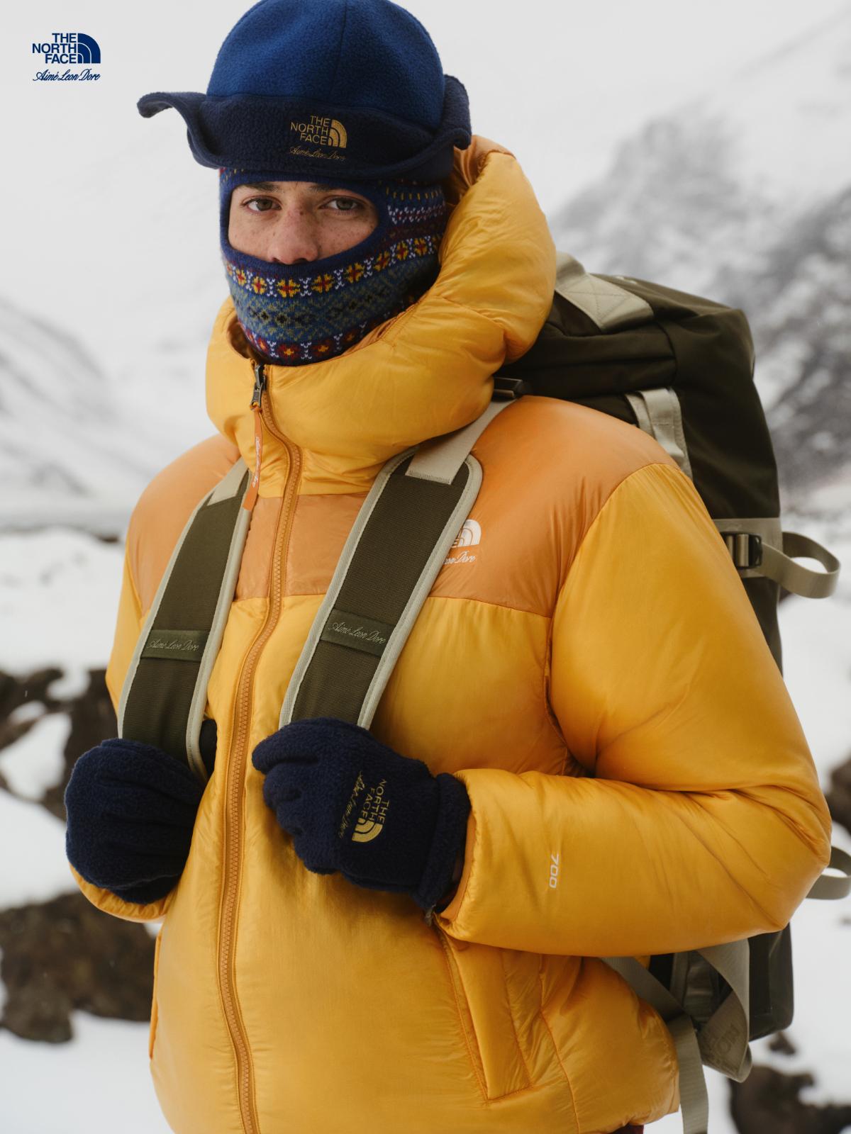 THE NORTH FACE x Aime Leon Dore 026 リバーシブル ヌプシ フーディ 着用イメージ