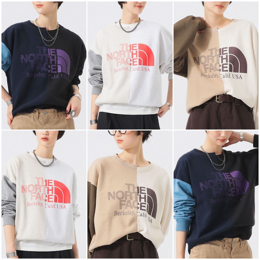 アシメ ロゴ スウェット（THE NORTH FACE PURPLE LABEL別注）