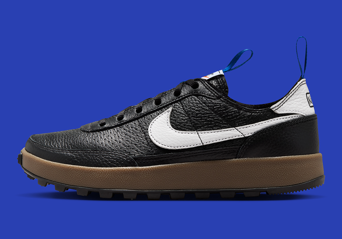 Tom Sachs × NikeCraft General Purpose Shoe Black White Team Royal サイド