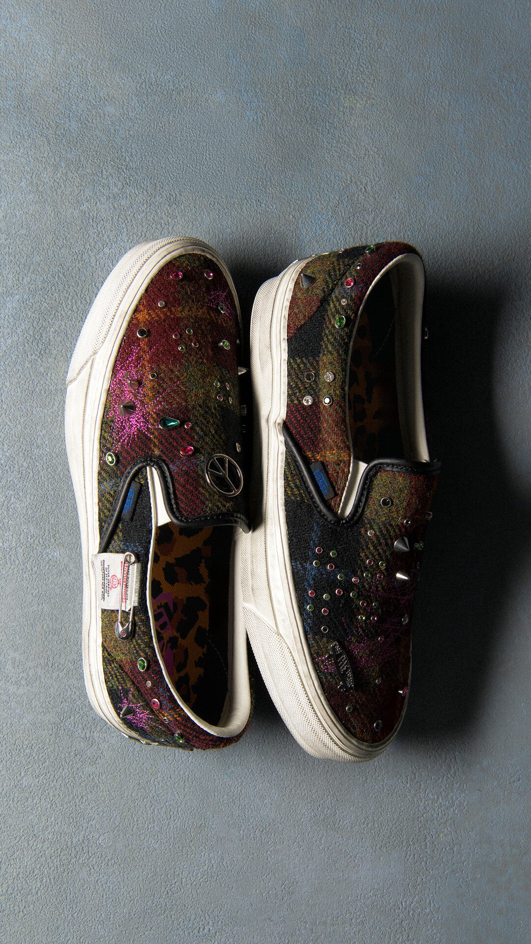 Premium Old Skool 36 Harris Tweed Navy Multi