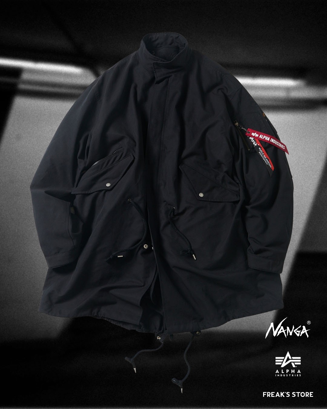 ALPHA INDUSTRIES x NANGA x FREAK STORE M-65フィールドパーカ