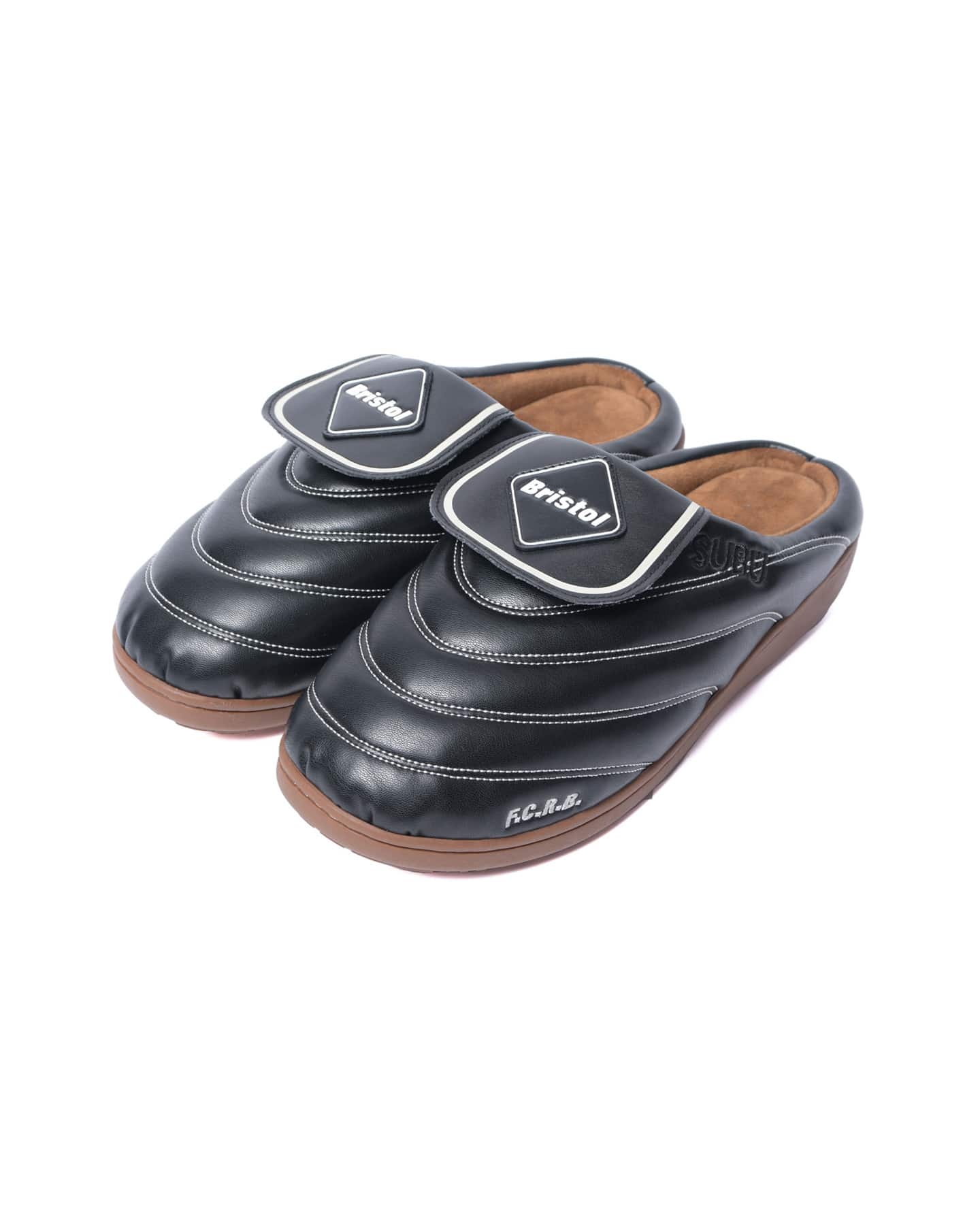 F.C.Real Bristol × SUBU FLAP SANDALS Triple Black