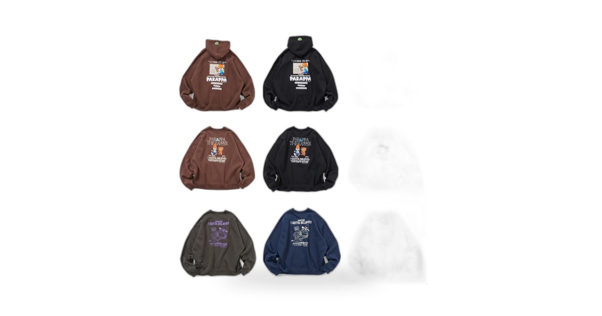 FREAK'S STORE × パラッパラッパー別注｜ビッグシルエットパーカー8,998円・スウェット6,996円が10月下旬発売