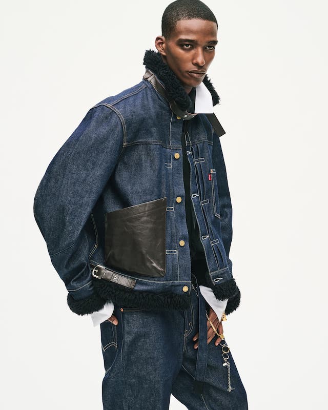 Levi's x sacai Belted Wide Pants 着用イメージ