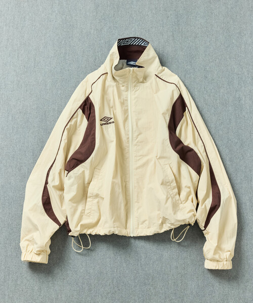 MSG × UMBRO Stand Neck Piping Drawcord Nylon Track Jacket