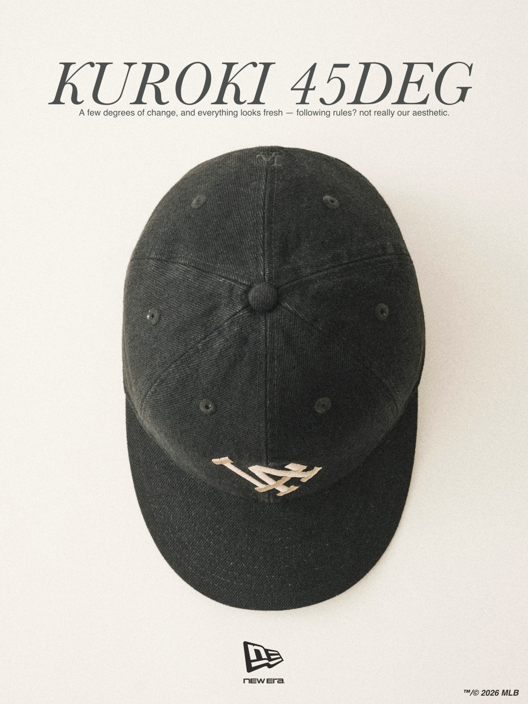 New Era 9THIRTY 45DEG KUROKI JOURNAL STANDARD