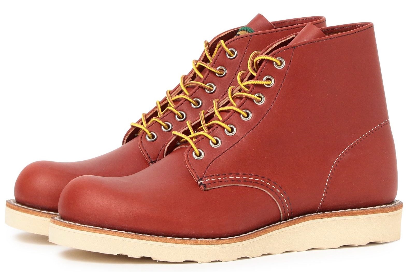 RED WING × BEAMS 6インチ クラシック ラウンド オロラセット95 斜めアングル