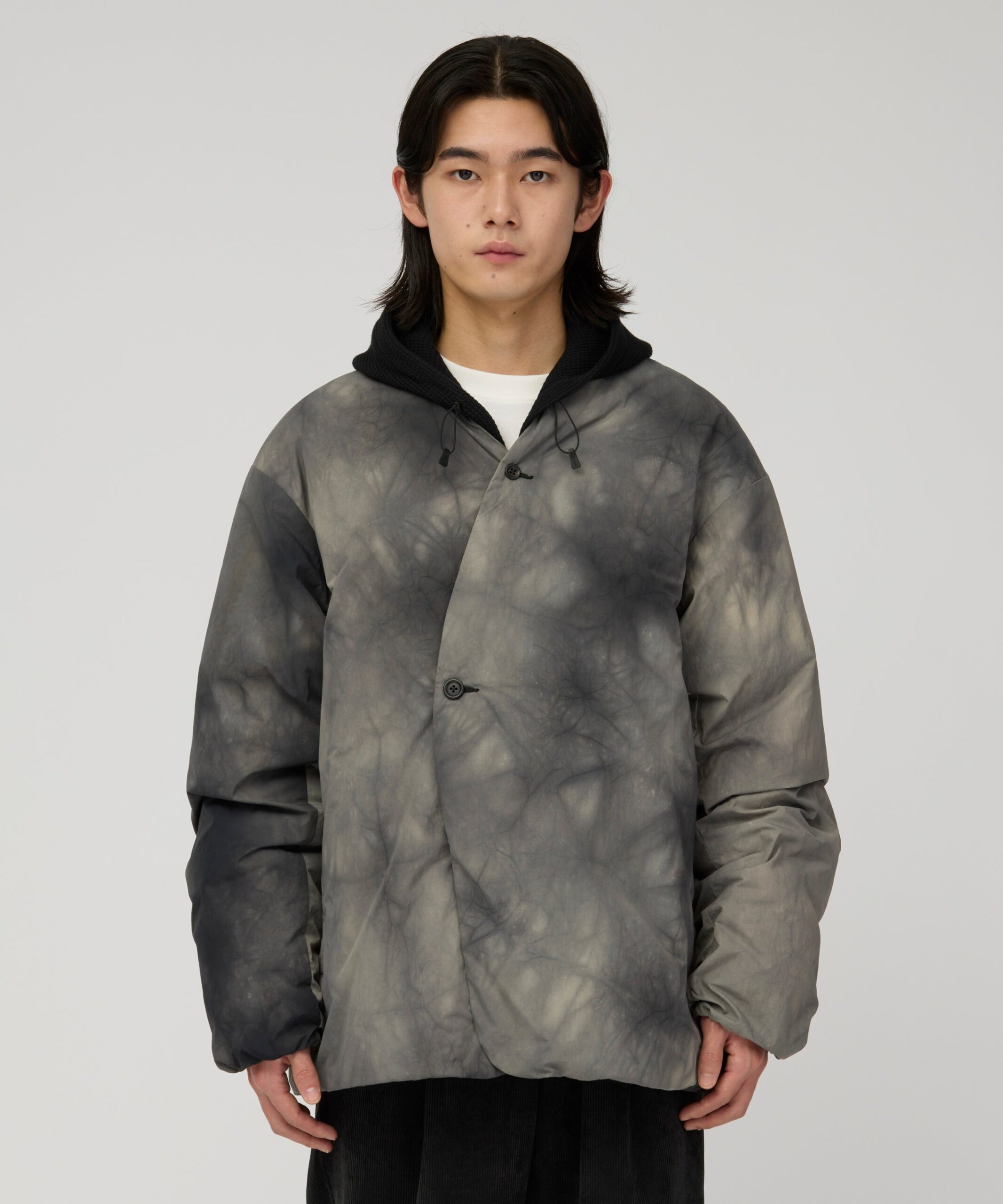 Snow Peak Shibori Dyeing Down Jacket CHARCOAL