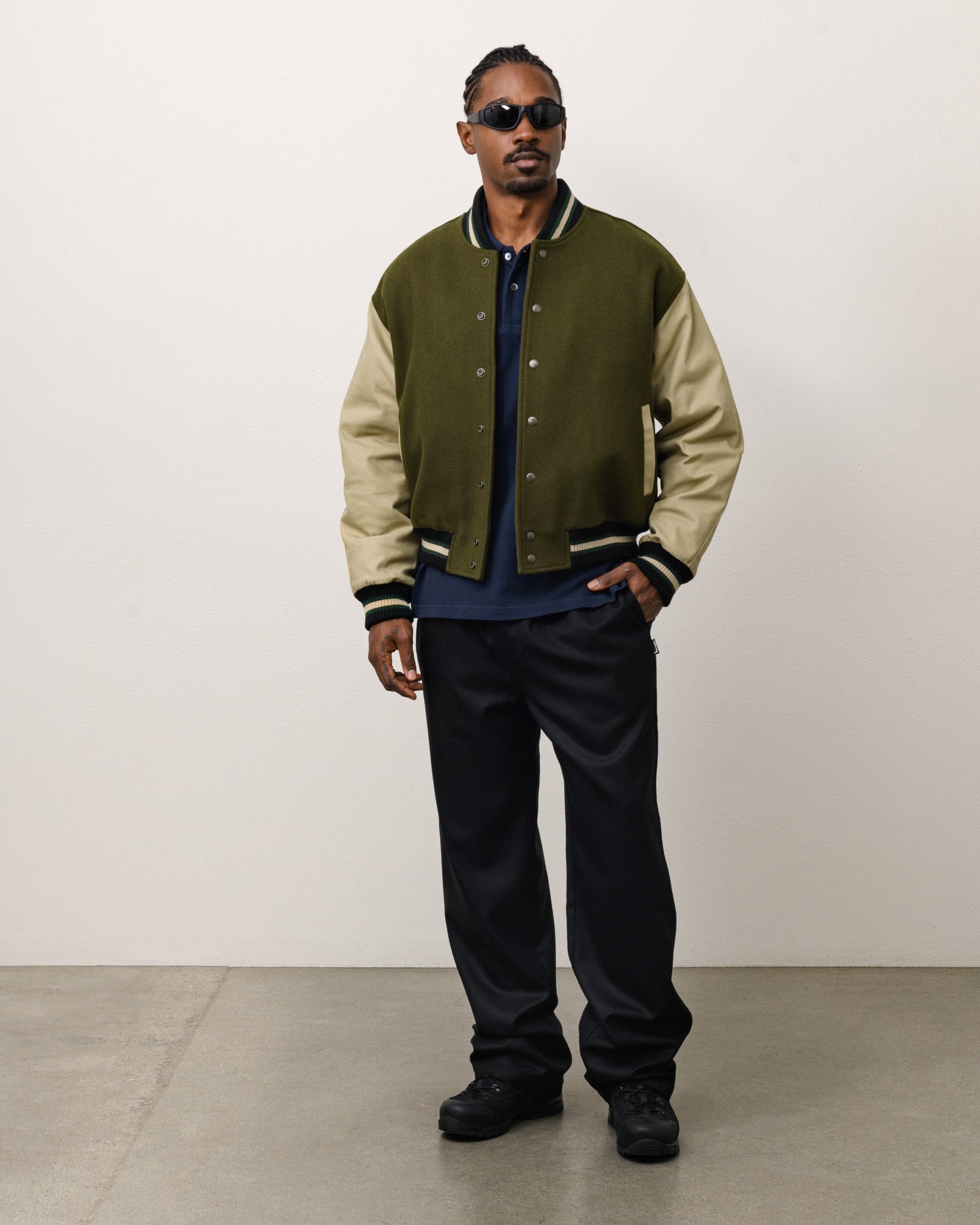 Stüssy × Denim Tears Stüssy Tears ヴァーシティジャケット