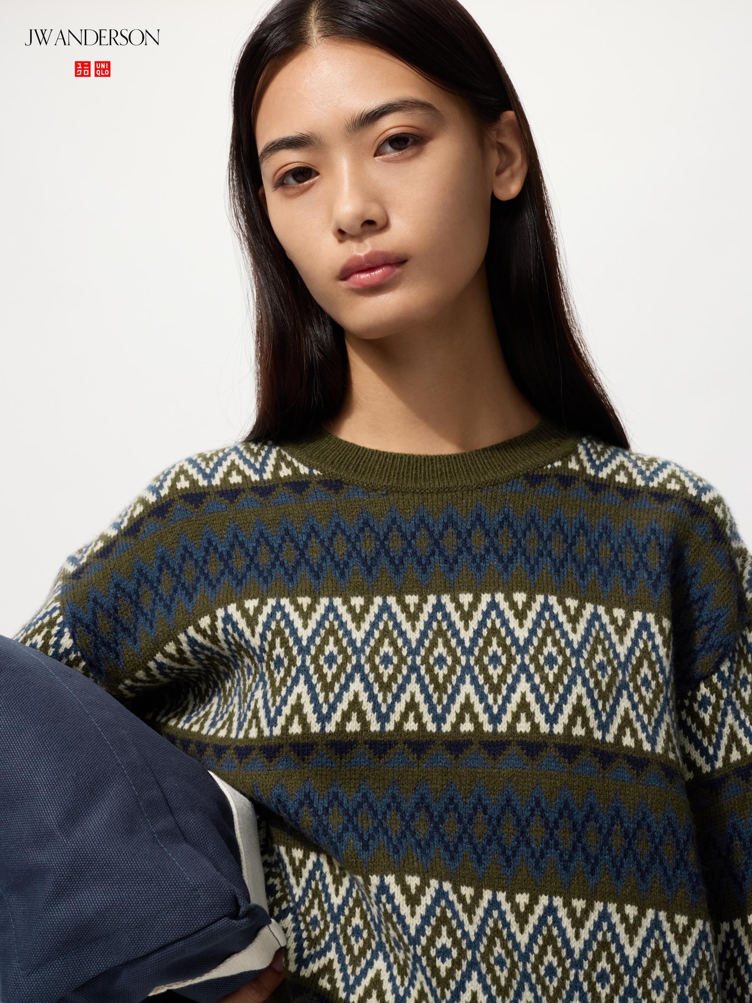 UNIQLO and JW ANDERSON ラムフェアアイルクルーネックセーター