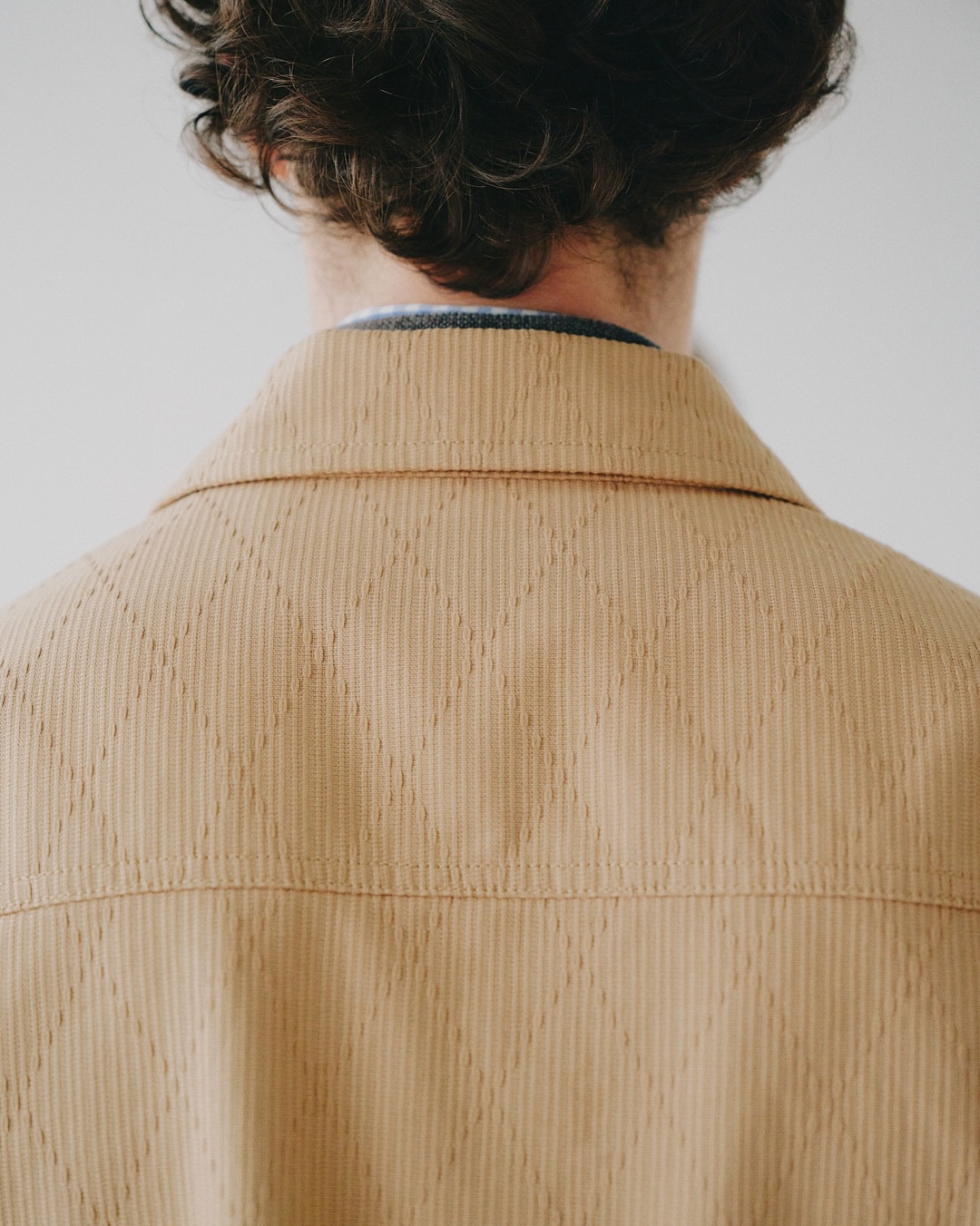 UNIVERSAL OVERALL x BEAMS Diamond Jacquard Track Jacket